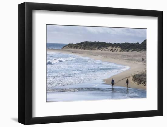 People Walking on a Beach Near Margaret River, Western Australia, Australia, Pacific-Michael Runkel-Framed Photographic Print