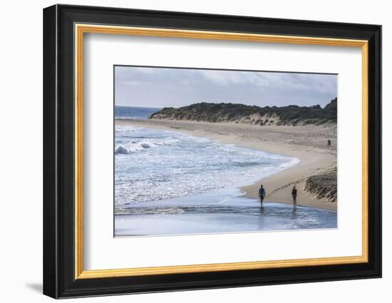 People Walking on a Beach Near Margaret River, Western Australia, Australia, Pacific-Michael Runkel-Framed Photographic Print