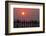 People walking on U-Bein bridge over Taung Tha Man Lake at sunset, Amarapura, Mandalay, Myanmar-Jan Miracky-Framed Photographic Print