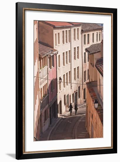 People Walking Through the Old Part of the City of Lyon, Lyon, Rhone-Alpes, France, Europe-Julian Elliott-Framed Photographic Print