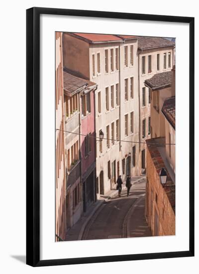People Walking Through the Old Part of the City of Lyon, Lyon, Rhone-Alpes, France, Europe-Julian Elliott-Framed Photographic Print