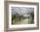 People Walking under Cherry Trees in Blossom in Koraku-En Garden-Ian Trower-Framed Photographic Print