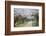 People Walking under Cherry Trees in Blossom in Koraku-En Garden-Ian Trower-Framed Photographic Print