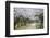 People Walking under Cherry Trees in Blossom in Koraku-En Garden-Ian Trower-Framed Photographic Print