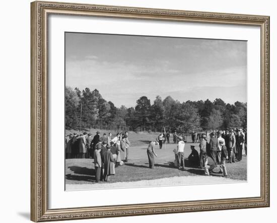 People Watching a Golf Tournament-null-Framed Photographic Print