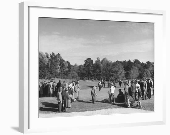 People Watching a Golf Tournament-null-Framed Photographic Print