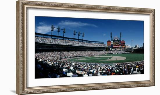 People watching Baseball match at Comerica Park, Detroit, Michigan, USA-null-Framed Photographic Print