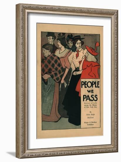 People We Pass, Stories of Life among the Masses of New York City-Edward Penfield-Framed Art Print