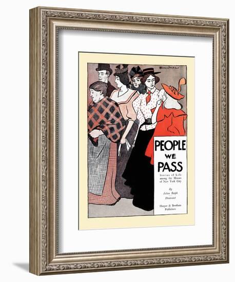 People We Pass-Edward Penfield-Framed Art Print