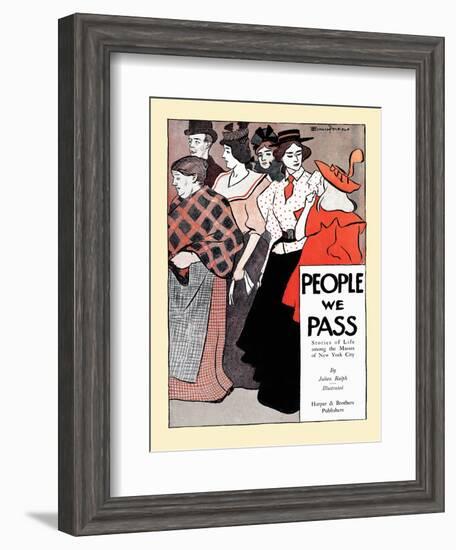 People We Pass-Edward Penfield-Framed Art Print