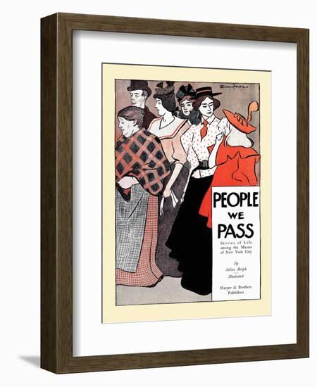 People We Pass-Edward Penfield-Framed Art Print