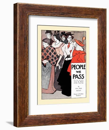 People We Pass-Edward Penfield-Framed Art Print