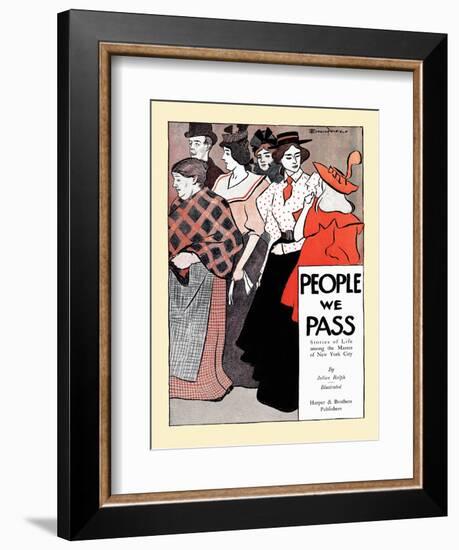 People We Pass-Edward Penfield-Framed Art Print