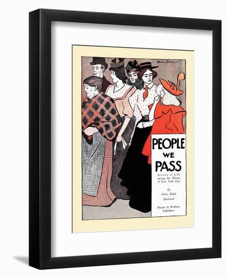 People We Pass-Edward Penfield-Framed Art Print