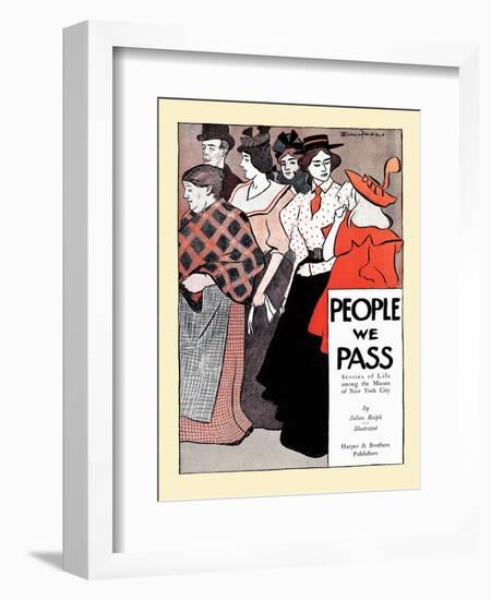 People We Pass-Edward Penfield-Framed Art Print