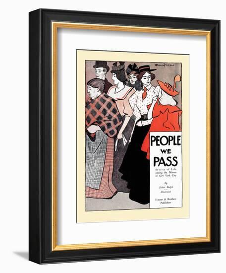 People We Pass-Edward Penfield-Framed Art Print