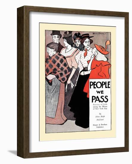 People We Pass-Edward Penfield-Framed Art Print