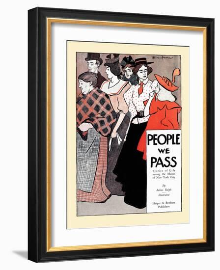People We Pass-Edward Penfield-Framed Art Print