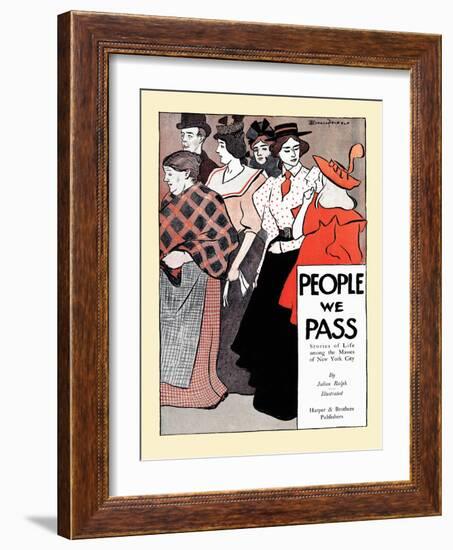 People We Pass-Edward Penfield-Framed Art Print