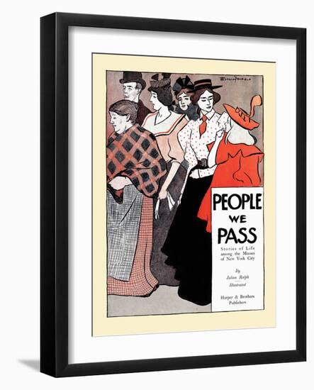 People We Pass-Edward Penfield-Framed Art Print