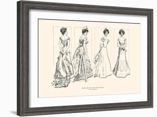 People Who Will Have Their Own Way-Charles Dana Gibson-Framed Art Print