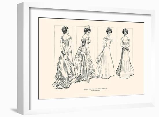 People Who Will Have Their Own Way-Charles Dana Gibson-Framed Art Print