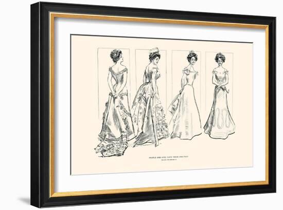 People Who Will Have Their Own Way-Charles Dana Gibson-Framed Art Print