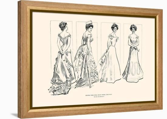 People Who Will Have Their Own Way-Charles Dana Gibson-Framed Stretched Canvas