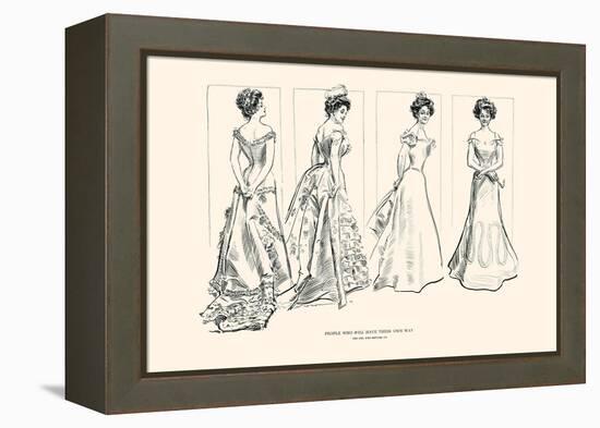 People Who Will Have Their Own Way-Charles Dana Gibson-Framed Stretched Canvas