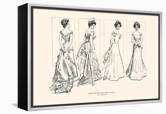 People Who Will Have Their Own Way-Charles Dana Gibson-Framed Stretched Canvas