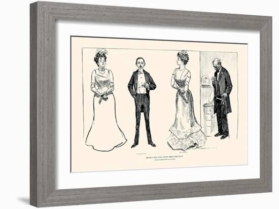 People Who Will Have Their Own Way-Charles Dana Gibson-Framed Art Print