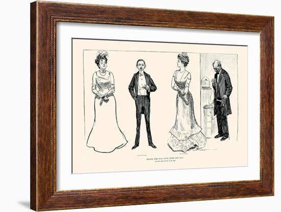 People Who Will Have Their Own Way-Charles Dana Gibson-Framed Art Print