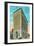 Peoria, Illinois, Exterior View of the Commerical National Bank Building-Lantern Press-Framed Art Print