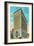 Peoria, Illinois, Exterior View of the Commerical National Bank Building-Lantern Press-Framed Art Print