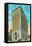Peoria, Illinois, Exterior View of the Commerical National Bank Building-Lantern Press-Framed Stretched Canvas