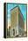 Peoria, Illinois, Exterior View of the Commerical National Bank Building-Lantern Press-Framed Stretched Canvas