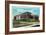 Peoria, Illinois, Exterior View of the New High School Building-Lantern Press-Framed Art Print