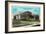 Peoria, Illinois, Exterior View of the New High School Building-Lantern Press-Framed Art Print