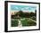 Peoria, Illinois, Glen Oak Park View of the Sunken Garden-Lantern Press-Framed Art Print