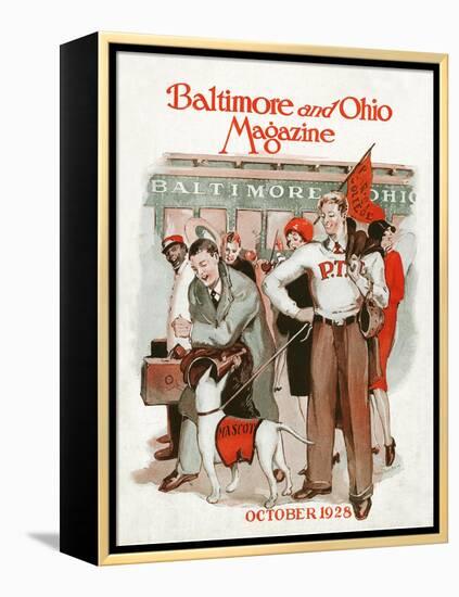 Pep Rally 1928-Virginia Louise Moberly-Framed Premier Image Canvas