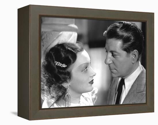 PEPE LE MOKO de JulienDuvivier avec Jean Gabin avec Mireille Balin, Jean Gabin, 1937.-null-Framed Stretched Canvas