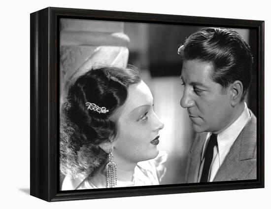 PEPE LE MOKO de JulienDuvivier avec Jean Gabin avec Mireille Balin, Jean Gabin, 1937.-null-Framed Stretched Canvas