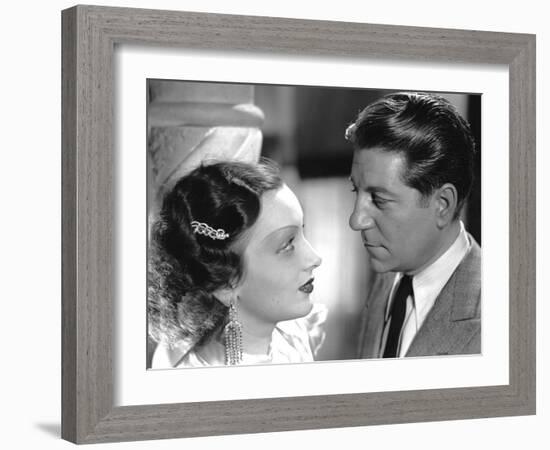 PEPE LE MOKO de JulienDuvivier avec Jean Gabin avec Mireille Balin, Jean Gabin, 1937.-null-Framed Photo