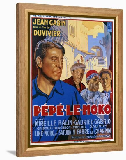 Pepe Le Moko, Jean Gabin (Left), 1937-null-Framed Stretched Canvas