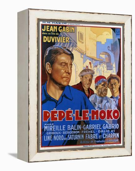 Pepe Le Moko, Jean Gabin (Left), 1937-null-Framed Stretched Canvas