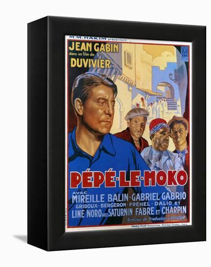 Pepe Le Moko, Jean Gabin (Left), 1937-null-Framed Stretched Canvas