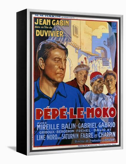 Pepe Le Moko, Jean Gabin (Left), 1937-null-Framed Stretched Canvas