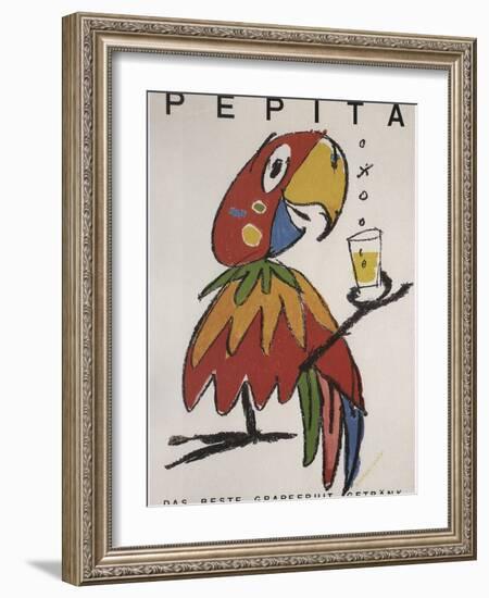 Pepita the Parrot-Vintage Apple Collection-Framed Giclee Print