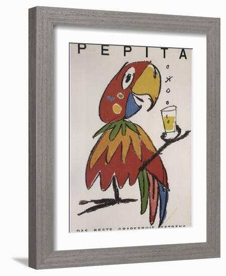 Pepita the Parrot-Vintage Apple Collection-Framed Giclee Print