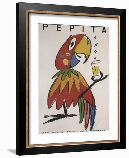 Pepita the Parrot-Vintage Apple Collection-Framed Giclee Print